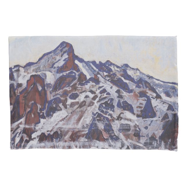 Wetterhornberg (Schneewinterlandschaft) Kissenbezug (Vorderseite-Links)