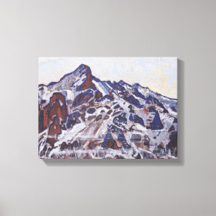 Wetterhornberg (Schneewinterlandschaft) Leinwanddruck