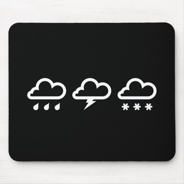 Wettersysteme-Piktogramm-Mauspad Mousepad (Vorne)