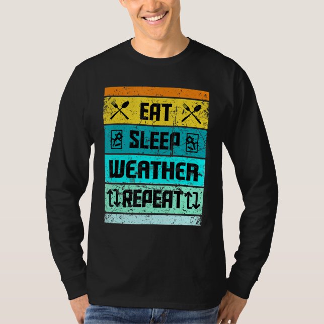 Wettervorhersage für Männer Frauen Kinder Meterolo T-Shirt (Vorderseite)