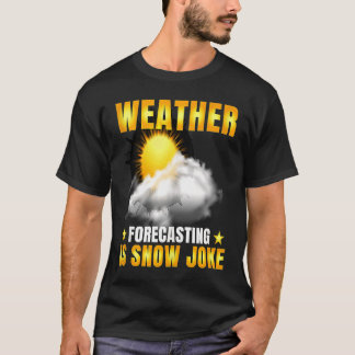 Wettervorhersage ist Schneeklima m T-Shirt