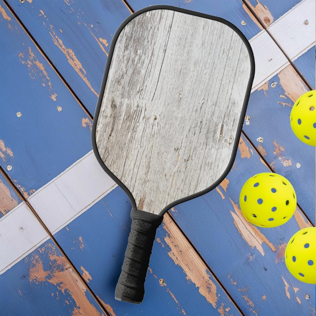 Wetterweißes, gewaschenes Holz Pickleball Schläger (Von Creator hochgeladen)