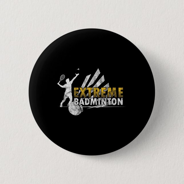 Wettkampfpla für Extreme Badminton Button (Vorderseite)