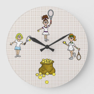 Wettkampfspieler Große Wanduhr