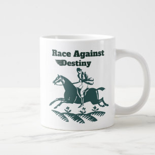 Wettlauf gegen das Schicksal – Vintage-Grafik im R Jumbo-Tasse