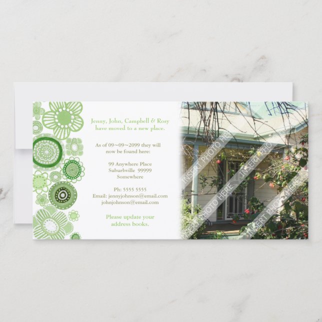 Weve Moved Changed Address Announcement Foto Card Ankündigung (Vorderseite)