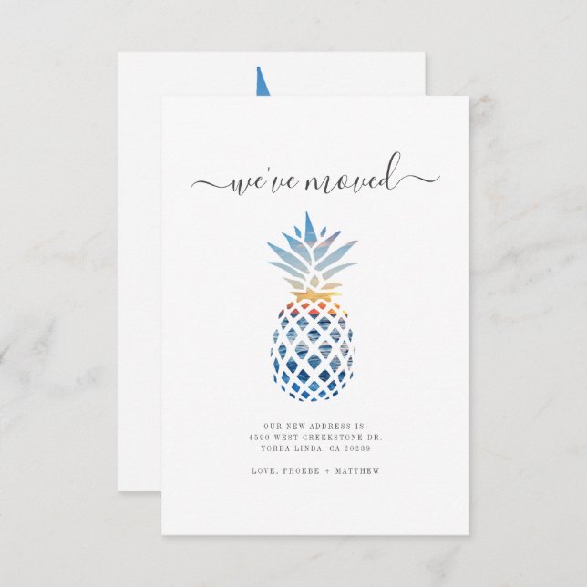 Weve Moved Changement d'adresse Faire-part de dépl (Devant / Derrière)