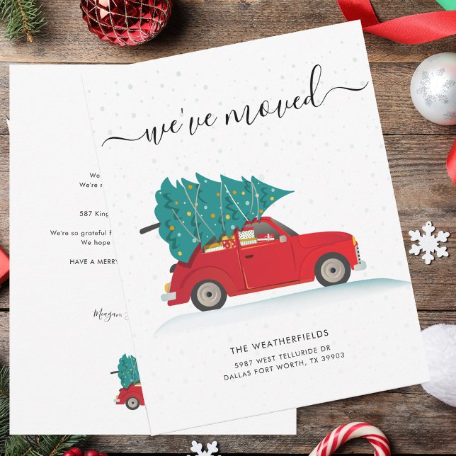 We've Moved Christmas Holiday Moving Ankündigung (We've Moved Christmas Holiday Moving Announcement)