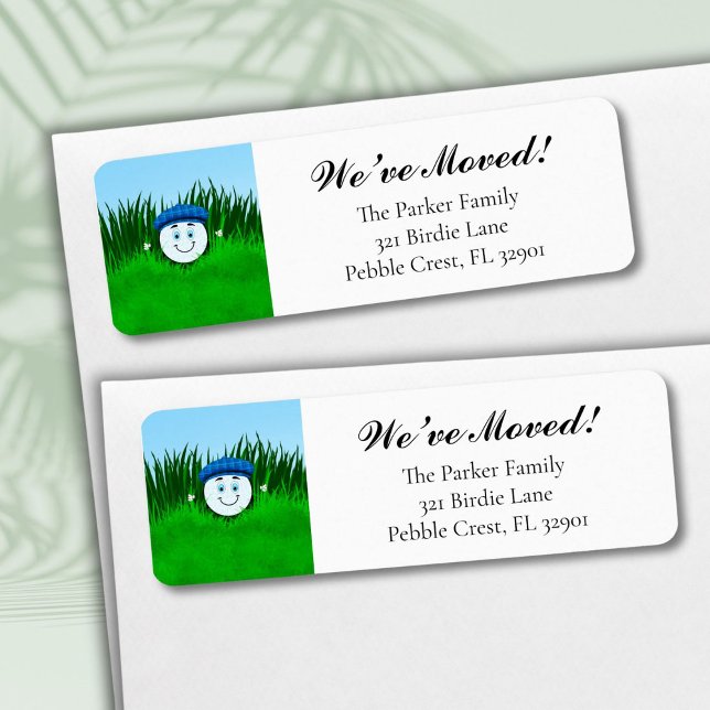 We've Moved Funny Golf Ball in Rough Personalized (Von Creator hochgeladen)