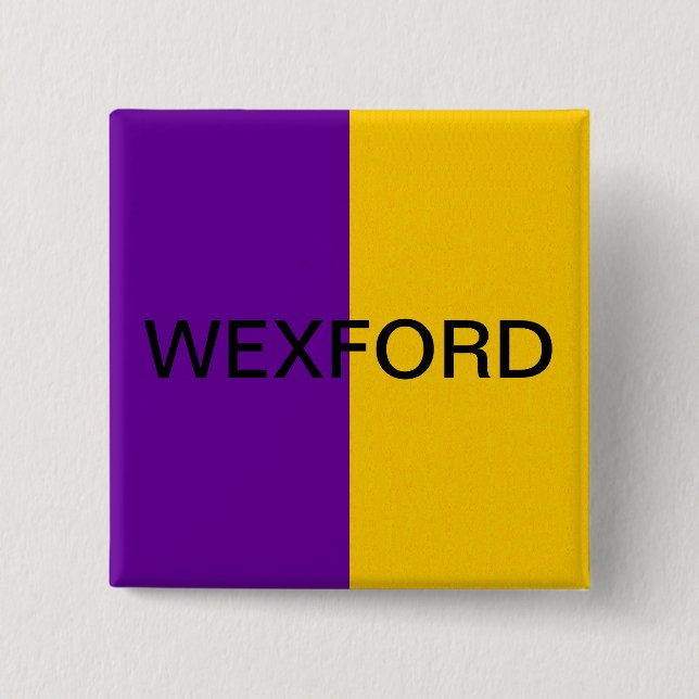 Wexford Flag Button Abzeichen (Vorderseite)