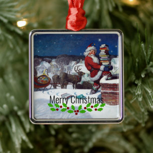 Weyeth - Weihnachtsbücher für Weihnachten Ornament Aus Metall