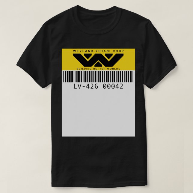 Weyland Yutani Asset tag TShirt (Design devant)