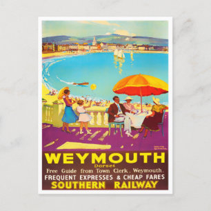 Weymouth Angleterre voyage vintage Carte postale