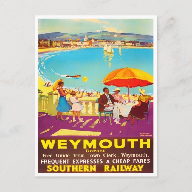 Weymouth Angleterre voyage vintage Carte postale (Devant)