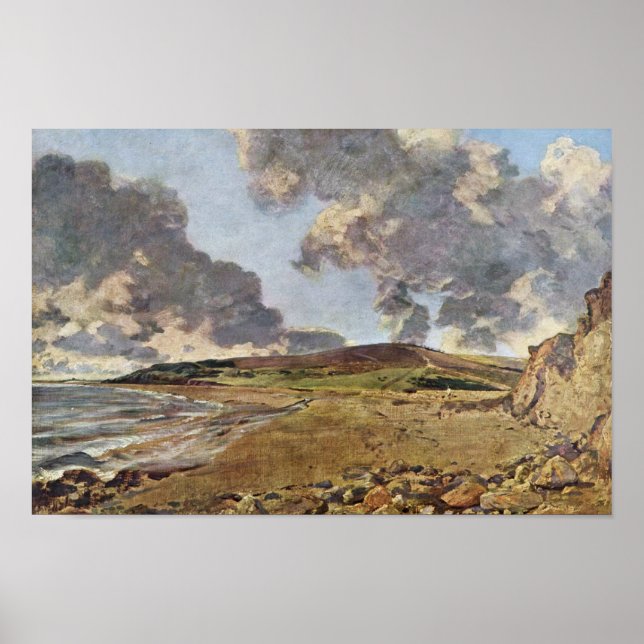 Weymouth Bay by Constable John (Beste Qualität) Poster (Vorne)