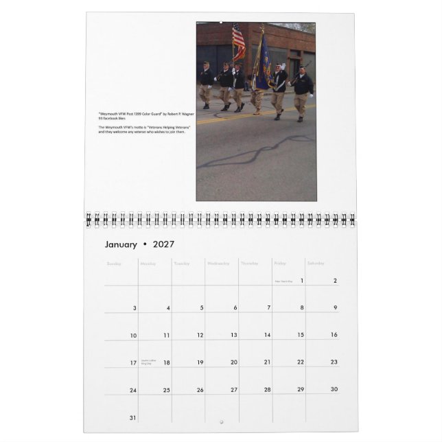 Weymouth, calendrier 2014 de ville de mA (Jan 2027)
