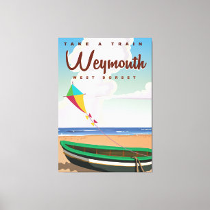 Weymouth England Vintages Urlaubsposter Leinwanddruck