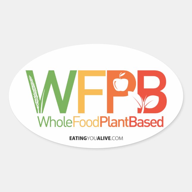 WFPB-Logo - Lichtaufkleber Ovaler Aufkleber (Vorderseite)
