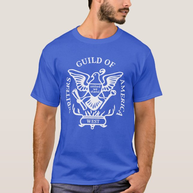 WGA Writers Guild of America on Strike T-Shirt (Vorderseite)