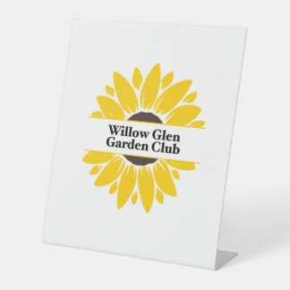 WGGC-Gartenflagge Sockelschild