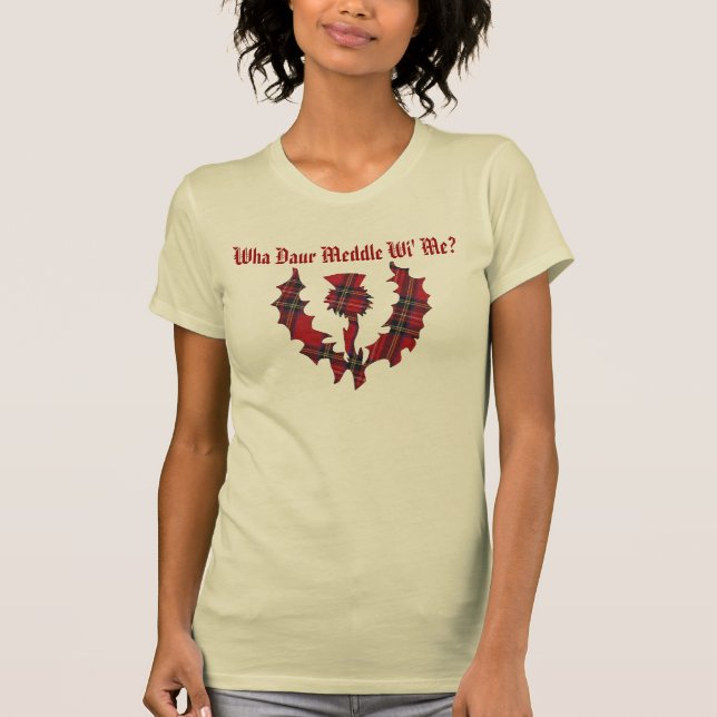 Wha Daur mêlent des WI je ? T-shirt de chardon de (Devant)