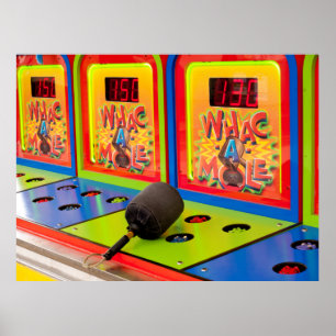 Whach A Mole Arcade Game Poster