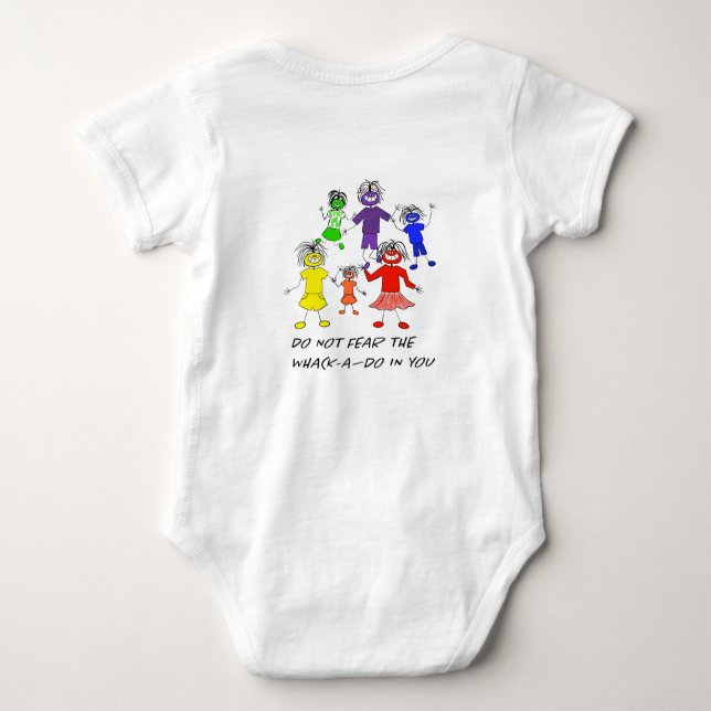 Whack-A-Do Baby Strampler (Rückseite)