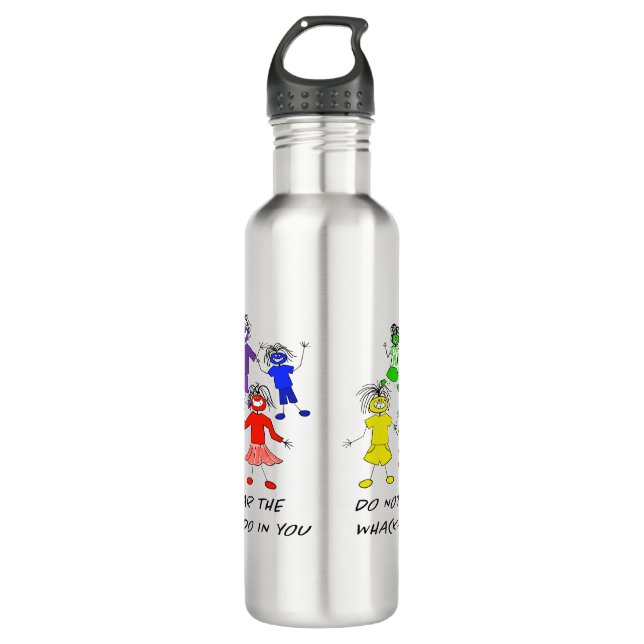 Whack-A-Do Edelstahlflasche (Vorderseite)