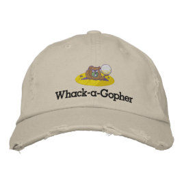 Whack-A-Gopher bestickt Funny Golf Cap Design Bestickte Baseballkappe