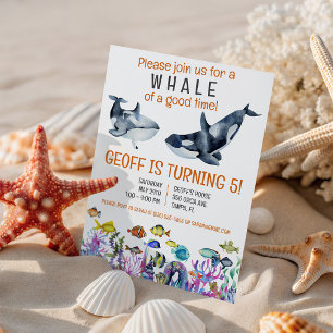 Whale a good time, Tropica Fish Birthday Party Einladung