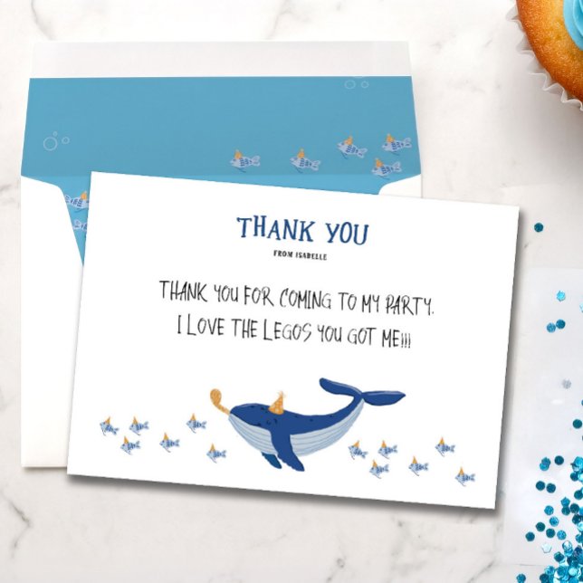 Whale a Time Danke Card (Von Creator hochgeladen)
