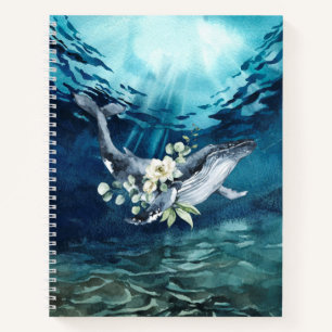 Whale-Anchor-Spirale Notizbuch