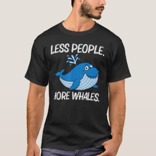 Whale Art for Men Orca Narwhal Blaue Wale T-Shirt