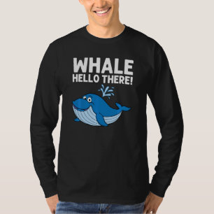 Whale Art for Men Orca Narwhal Blue Whales T-Shirt