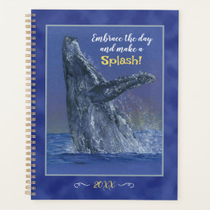 Whale Art with Fun Sprichwort Weekly/Daily Planer