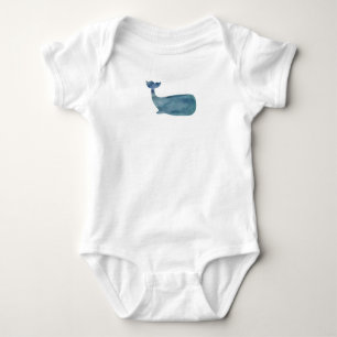 Whale Baby Bodysuit Strampler