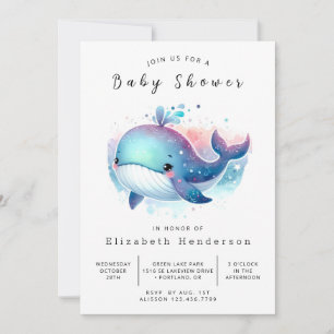 Whale-Baby-Dusche im Internet Einladung