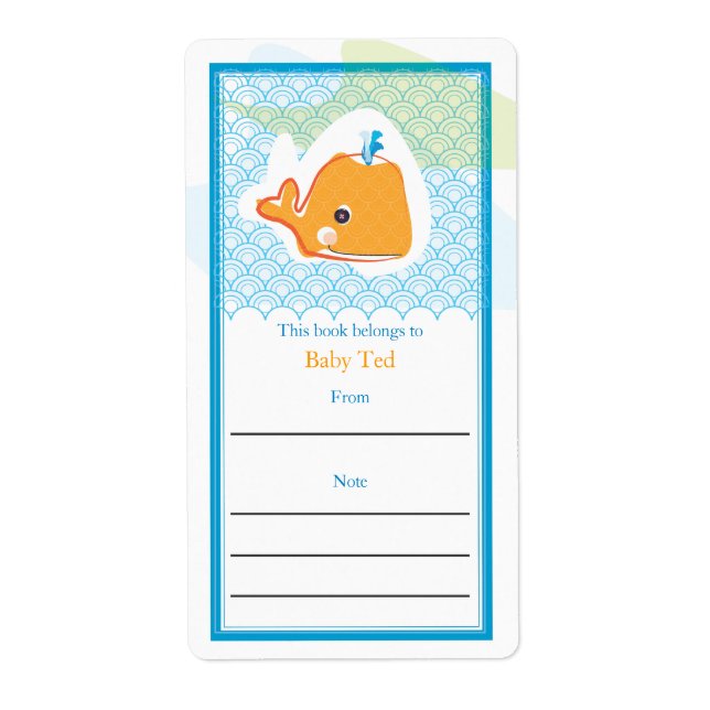 Whale Buchzeichen (Vorne)