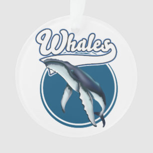 Whale-Cartoon-Logo Ornament
