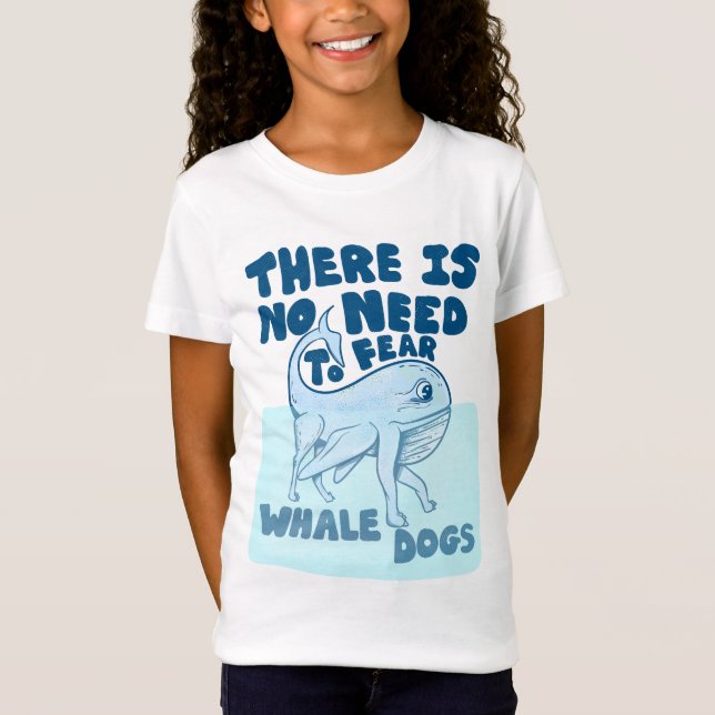 Whale Dog funny creature T-Shirt (Vorderseite)