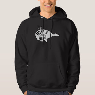 Whale du bist meine Niedliche Orca Blue Whale Silh Hoodie