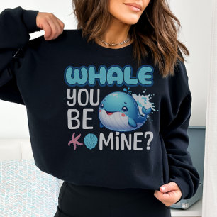Whale du bist meine Whale Pun Liebe Sweatshirt