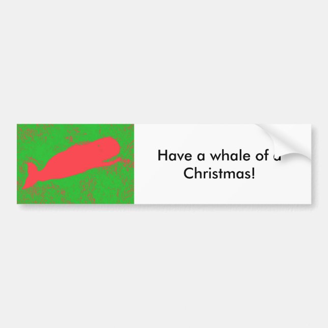 Whale eines Weihnachtsgebäcks - Autoaufkleber (Vorne)