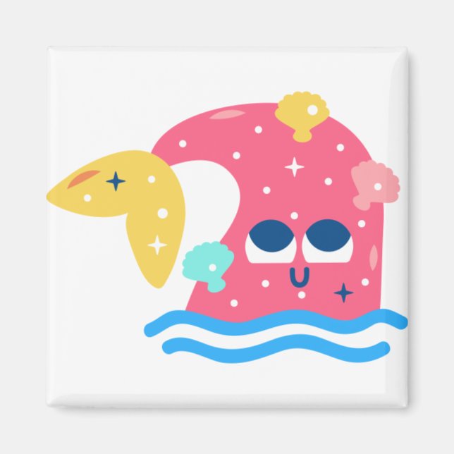 Whale-Geschichte Magnet (Vorne)