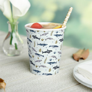 Whale-Geschichte Pappbecher