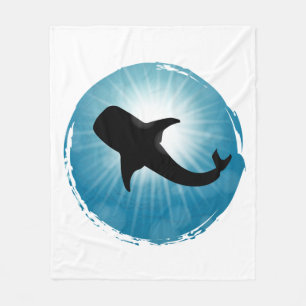 Whale Hai Unterwasser Wasserleben Fleecedecke