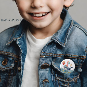 Whale hatte einen Splash Boys zum Geburtstag Button