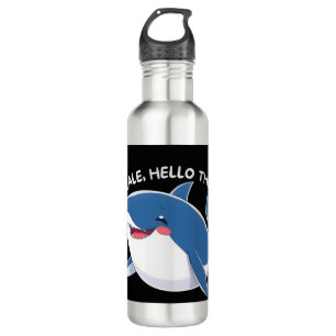 Whale Hello There Edelstahlflasche