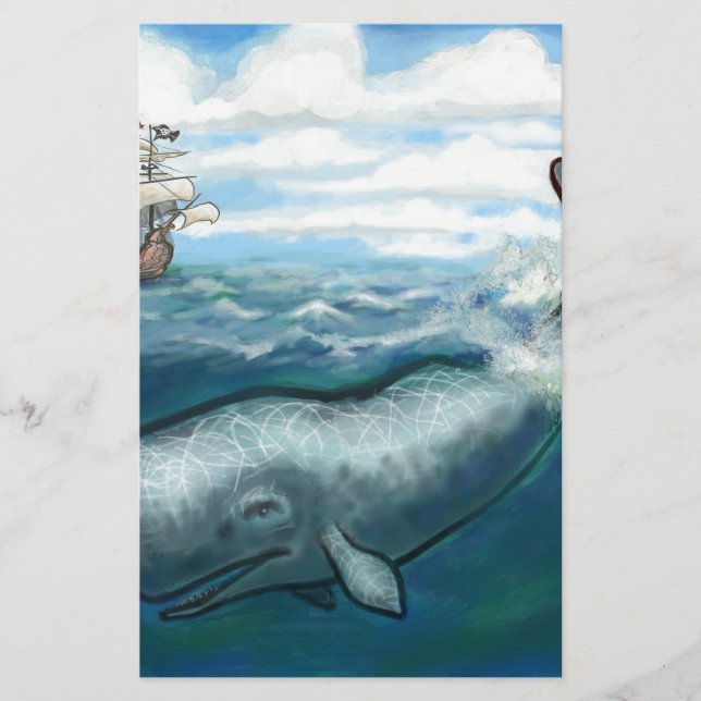 Whale Ho Briefpapier (Vorderseite)