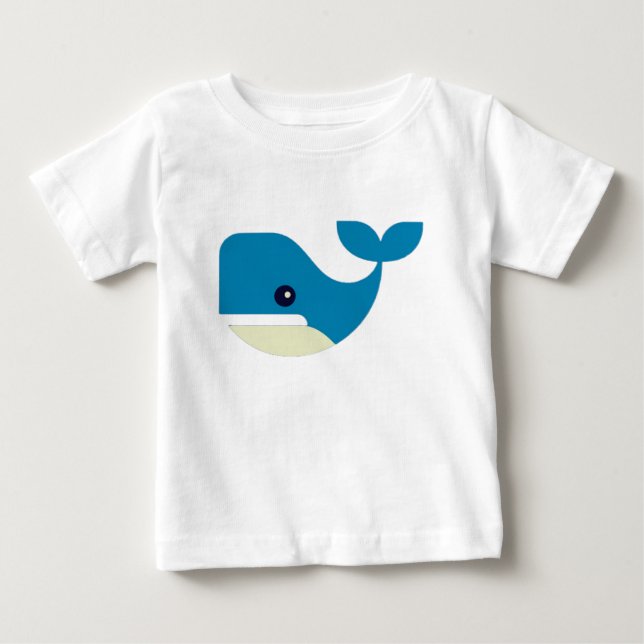 Whale, Humpback, Mammal Baby T-shirt (Vorderseite)